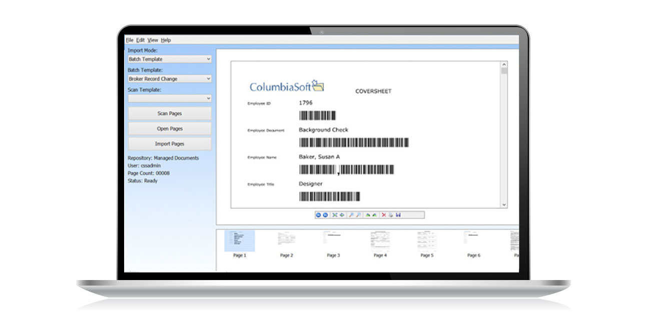 Document Locator scanning