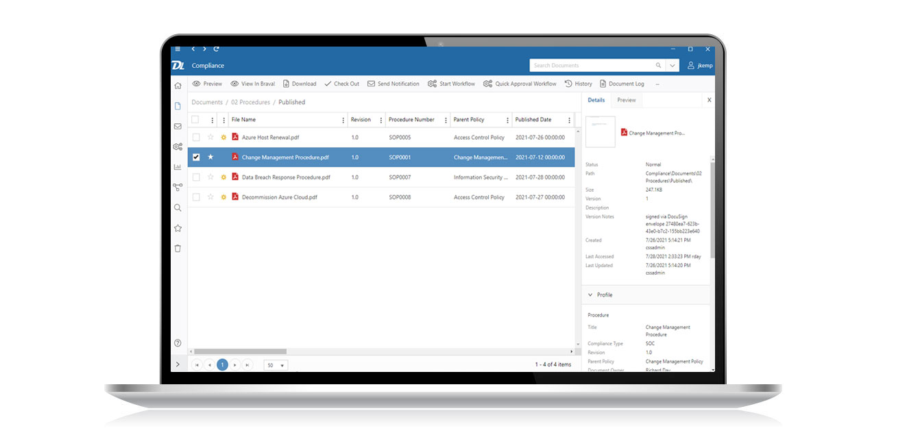 Remote access in Document Locator