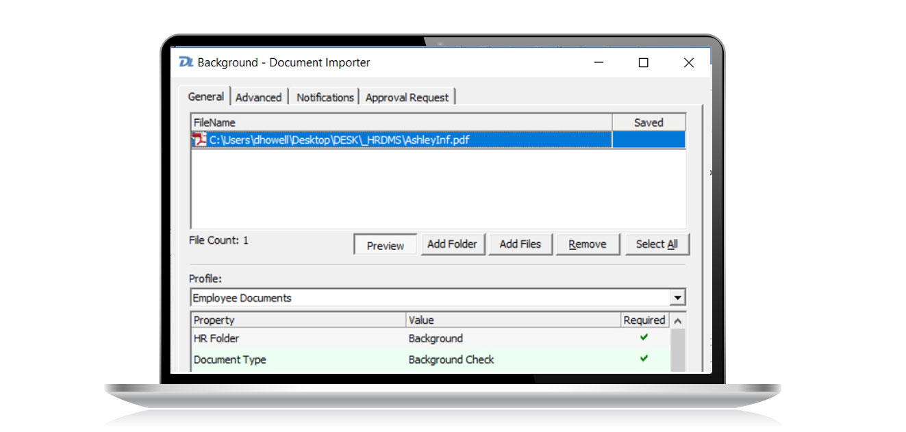 Document importing