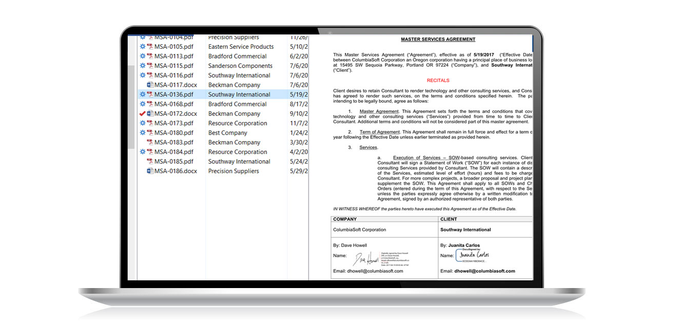 DocuSign with Document Locator