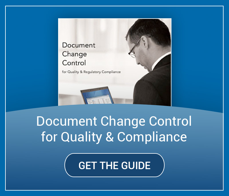 Document change control for quality and compliance