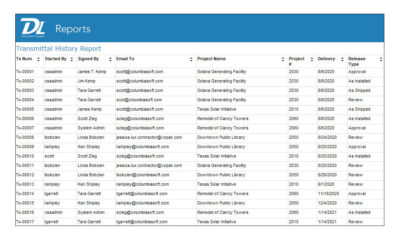 Transmittals | Document Locator