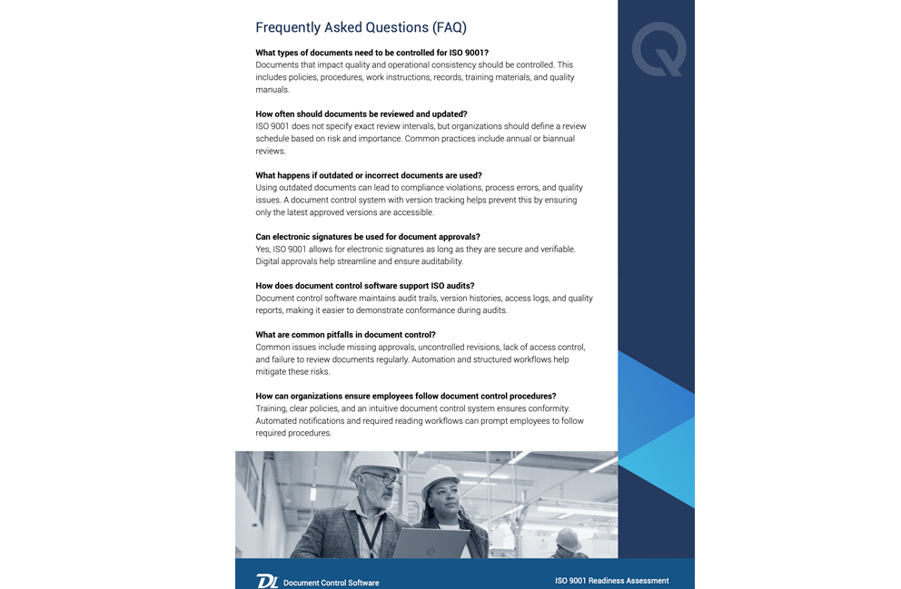 ISO 9001 Assessment Sample Page 2