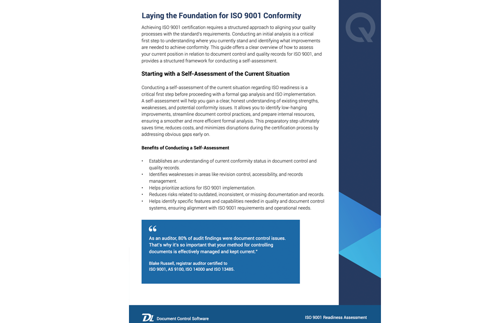 ISO 9001 Assessment Sample Page 3