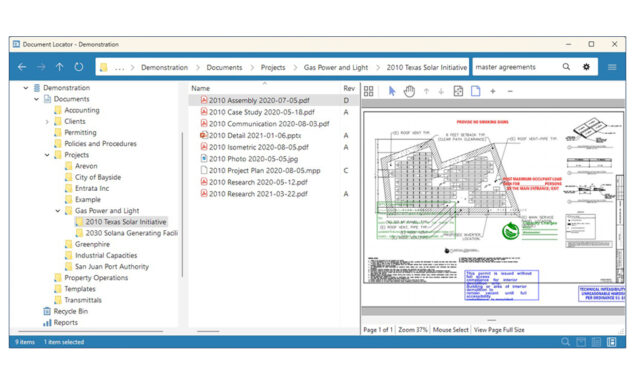 Project Document Management - Document Locator