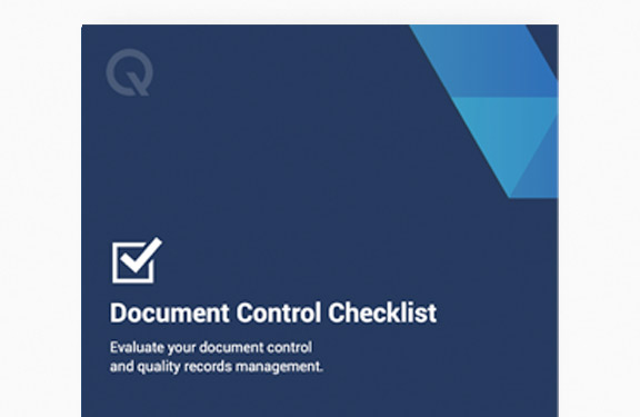 Get the Document Control Checklist