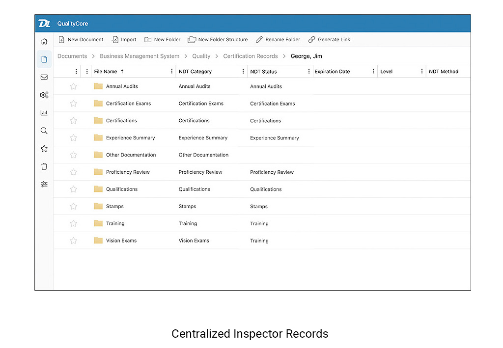Centralized NDT Records